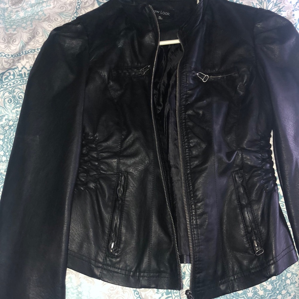 Faux leather jacket